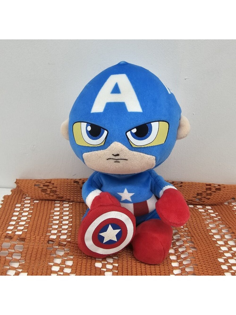 Ty Beanie Babies Captain America Superhero Plush Stuffed Animal 8"